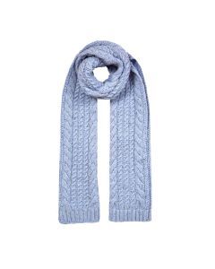 Dents Women’s Cable Knit Scarf with Marl Yarn - Blue