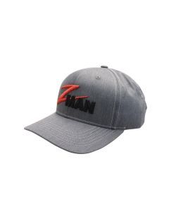 Zman Heather Grey Premium Cap - Fishing Hat with Snap Closure