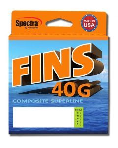 300yd Spool of 5lb Fins 40G Fishing Braid - Chartreuse Braided Fishing Line