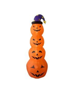 Halloween Inflatable LED Wizard Pumpkin Yard Decoration