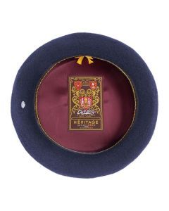 Laulhere Heritage Campan Mens French Beret Hat - Navy (100% Merino Wool)