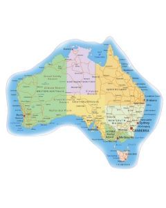 Australia Map Decal Sticker #2