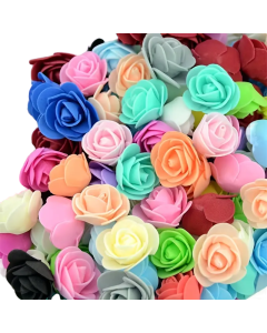 500pcs Mixed Color Artificial Rose Flower Heads - DIY Craft & Decoration