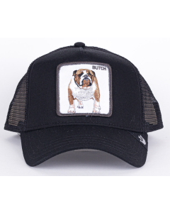 Goorin Brothers Mens Butch Trucker Cap - Black (Snapback Baseball Hat)