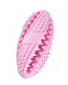 Football-Shaped Dog Dental Toy - Treat Dispensing Self-Brushing Toothbrush