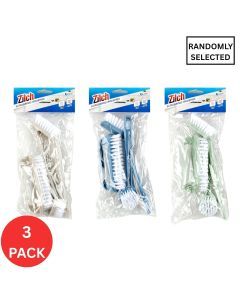 3x Zilch Dishwashing & Scrubber Brush 3pc Set