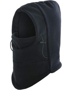 Windproof Thermal Fleece Balaclava Beanie Hat Full Face Mask Ski - Black