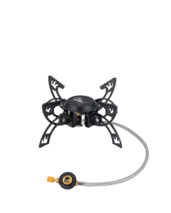 3800W Windproof Camping Stove Lightweight Gas Burner Black