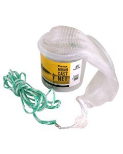 Fintek 7ft Drawstring Mono Cast Net with 3/4 Inch Mesh