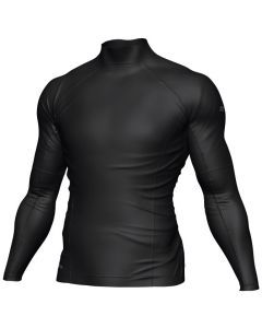 Mirage Men's Long Sleeve Lycra Rash Shirt Top (Black)
