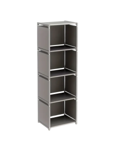 Metal Bookshelf Storage Rack for Home & Office (4-Tier)