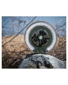 Portable Disc Fan and Light with USB charging port