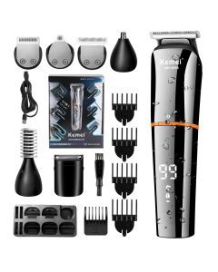 Waterproof 11-in-1 Men's Grooming Kit Cordless Rechargeable Trimmer Black