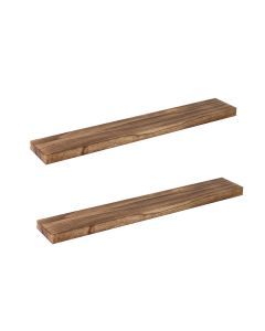 Levede 2Pcs Floating Shelves Wall Mounted Storage Wood Display Shelf 90cm