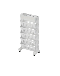 Movable Desk Side Bookshelf