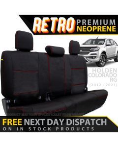 Holden Colorado RG Retro Premium Rear Row Seat Covers (In Stock)