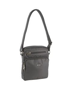 Pierre Cardin Anti-Theft Crossbody RFID Blocking Bag - Grey (Slash Proof)
