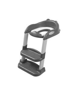Bopeep Kids Toilet Ladder Toddler Training Step Stool Soft Seat Non Slip Grey