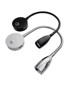 Gooseneck Reading Light with USB Charging Port
