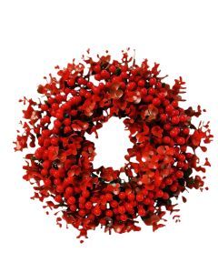 Red Berry & Eucalyptus Christmas Wreath Door Decoration