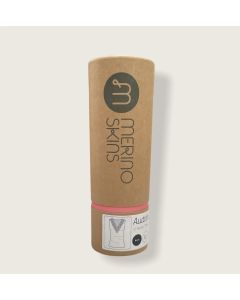 Merino Skins Audrina Womens Lace V-Neck Tank Thermal Top - Black (Base Layer)