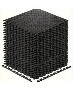 Interlocking Black EVA Fitness Mats Set (20pcs)