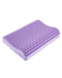 Breathable TPE Pectin Cervical Neck Pillow Zero Pressure Purple