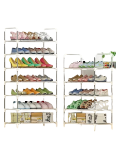 The Multi-Layer Free Standing Shoe Rack brings organization to your shoe chaos