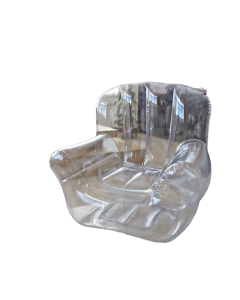 Transparent Nordic Inflatable Sofa - Modern Armchair for Bedroom- 90x80cm
