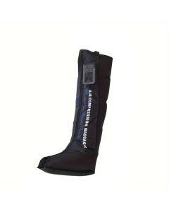 USB-Rechargeable Leg Massager with 360° Wrap & 3D Airbag Pressure(Black)