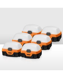 San Hima 6X Led Camping Lights Amber White Rechargeable w/ Lithium Battery