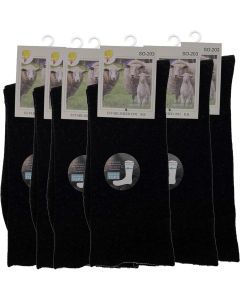 6 Pairs Merino Wool Loose Top Thermal Socks Bulk Pack - Diabetic Circulation