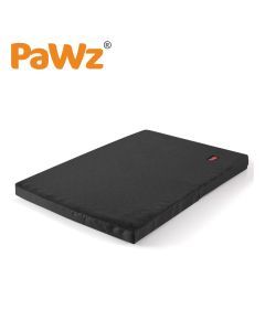 Pawz Pet Bed Foldable Dog Puppy Beds Cushion Pad Pads Soft Plush Black L