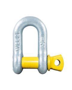 D Shackle 11mm 1.5T Rated Yellow