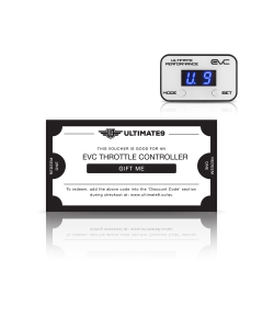 EVC Throttle Controller Gift Voucher