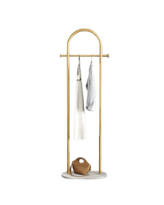 Marble Clothes with Metal Frame Hanger Rack
