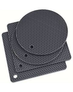 Silicone Trivets Set Heat-Resistant & Non-Slip (4PCS)