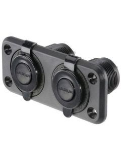 NARVA DUAL FLUSH MOUNT ACC/ACC SOCKET BLACK 81027BL