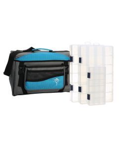 Jarvis Walker Medium Size Fishing Tackle Bag With 3 Tackle Boxes - Lure Bag
