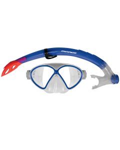 Mirage Comet Junior Kids Mask & Snorkel Set with Mesh Carry Bag (Blue)