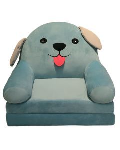 Cozy Youngsters' Folding Sofa with Pillow