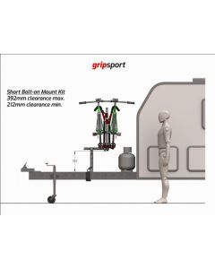 Gripsport Van-Rack 4-Bike Tilting/Standard/Short Bolt-on Kit