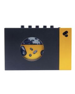 We Are Rewind Portable Cassette Player & Recorder - Amy, Black & Yellow