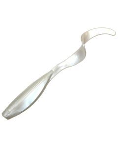 Zman 3 Pack of 7 Inch Streakz Curly Tailz Soft Plastic Lures - PEARL