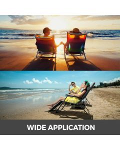 Outdoor Folding Camp Chair with Backrest & Footrest