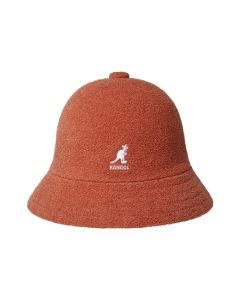 Kangol Bermuda Casual Bucket Hat - Fiercy Orange (Summer Camping Beach Fishing Cap 0397BC)