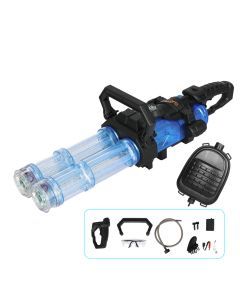 Automatic Electric Gatling Water Gun Dual-barrel with LED Kids Toys Pool Blue