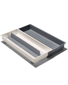 OXO Good Grips Expandable Long Kitchen Tool Drawer Organiser - Adjustable Dividers (Non-Slip)