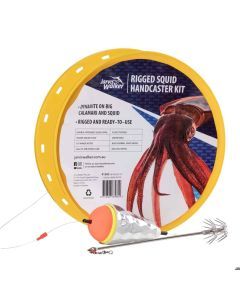 Jarvis Walker 10" Rigged Squid Handcaster Kit with Teaser Float & Squid Spike