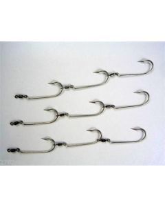 Mustad Pre-Rigged Deluxe Swivel Gang Hooks 4/0 X 3 Sets